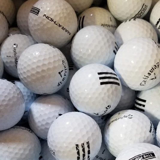 Mix Range Black Stripe AB Grade Used Golf Balls (6604991725650)