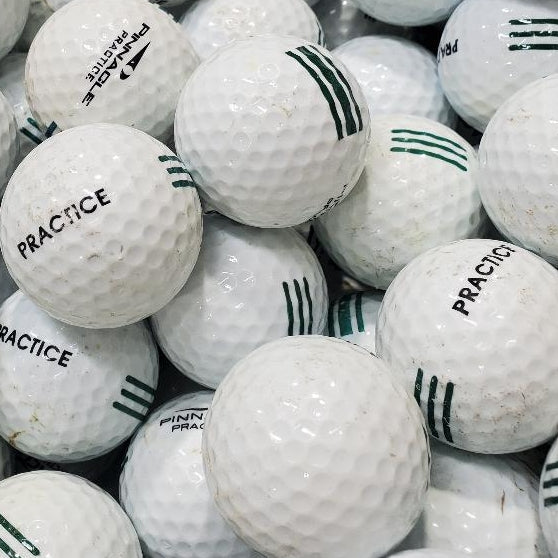 Pinnacle Green Practice Used Golf Balls ABC Grade 600 Per Case [REF