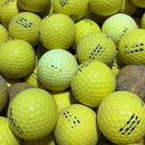 +++ Mix Practice Range Yellow D Grade Used Golf Balls | 300 Per Case [REF152A&W05] - Golfball Monster