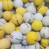 Mixed Range Limited Flight Yellow and White ABC Grade Used Golf Balls