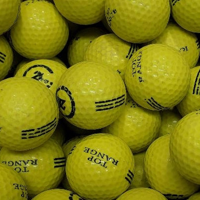 Range Yellow Logo B Grade Used Golf Balls | One Lot of 2047 [REF#100423C] (7168675709010) (7168691109970)