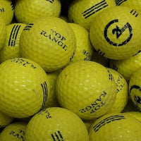 Range Yellow Logo B Grade Used Golf Balls | One Lot of 2047 [REF#100423C] (7168675709010) (7168691109970) (7169024819282)