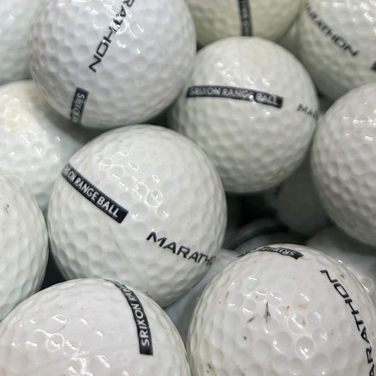 Srixon Marathon Limited Flight Creamy Logo B/A Grade Used Golf Balls | 300 Per Case [REF#082224D] (7380718714962)