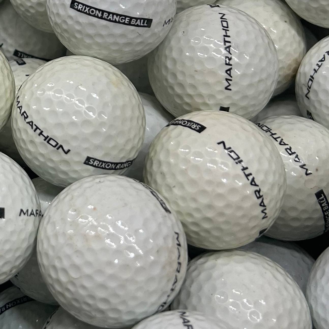 Srixon Marathon Limited Flight Creamy Logo B/A Grade Used Golf Balls | 300 Per Case [REF#082224D] - Golfball Monster