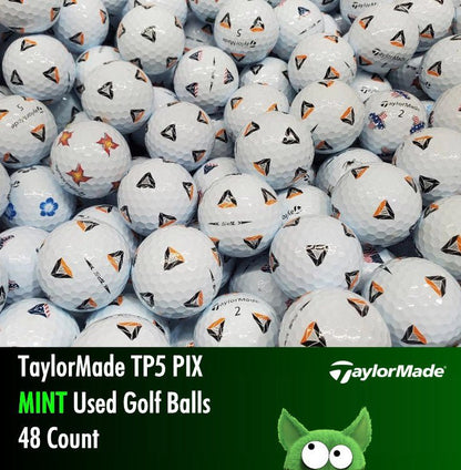 TaylorMade TP5 PIX Used Golf Balls | 48 Count - Golfball Monster (7207799455826)