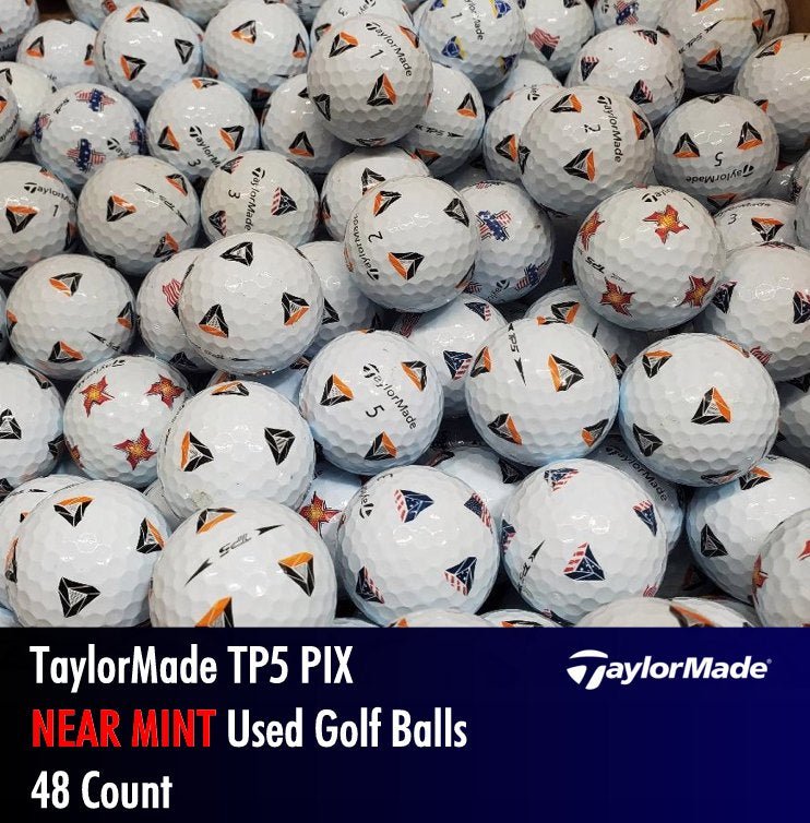 TaylorMade TP5 PIX Used Golf Balls | 48 Count - Golfball Monster (7207799455826)