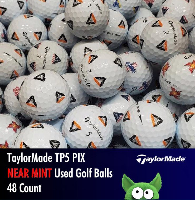 TaylorMade TP5 PIX Used Golf Balls | 48 Count - Golfball Monster (7207799455826)