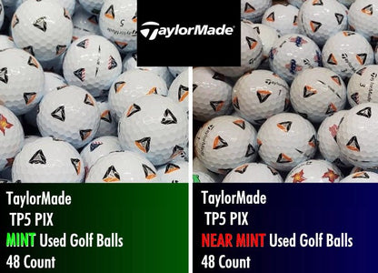 TaylorMade TP5 PIX Used Golf Balls | 48 Count - Golfball Monster (7207799455826)