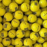 +++ TaylorMade 3 Stripe Yellow BRAND NEW Golf Balls Lots of 2400 [REF202A&W030] - Golfball Monster