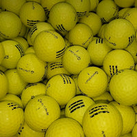 TaylorMade Three Stripe Yellow C Grade Used Range Golf Balls | 300 Per Case [REF#120123D] (7200644005970)