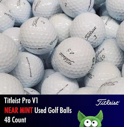 Titleist Pro V1 Used Golf Balls | 48 Count - Golfball Monster (7207523483730)