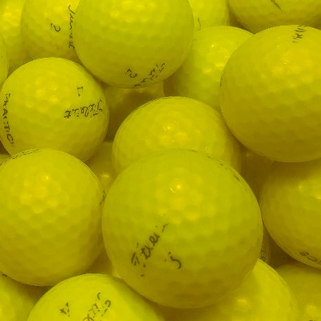 Titleist ProV1 Practice Yellow CD Grade Used Golf Balls from Golfball Monster (7231744639058) (7231745458258)