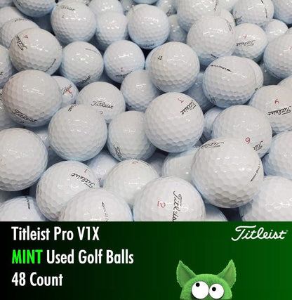 Titleist Pro V1X Used Golf Balls | 48 Count - Golfball Monster (7207523582034)