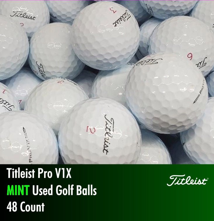 Titleist Pro V1X Used Golf Balls | 48 Count - Golfball Monster