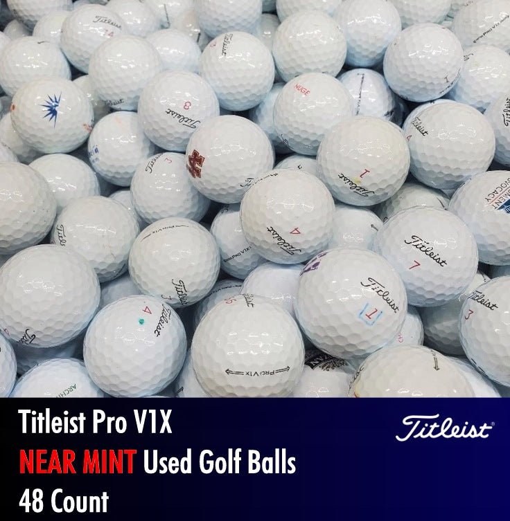 Titleist Pro V1X Used Golf Balls | 48 Count - Golfball Monster (7207523582034)