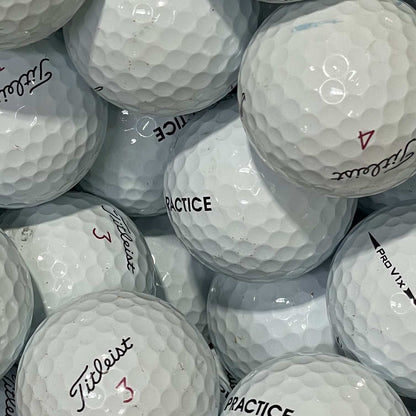 +++ Titleist ProV1x Practice White AB Used Range Golf Balls | One Lot of 3000 [REF#070124A&W05] (7363594059858) (7363595305042) (7372066619474) (7372068290642) (7372068388946) (7372068552786)