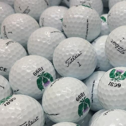 Titleist Tour Practice/NXT Logo Used Golf Balls AB Grade | 300 Per Case [REF#061423A] - Golfball Monster