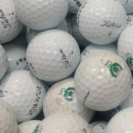 Titleist Tour Practice/NXT Logo Used Golf Balls CB Grade | 300 Per Case [REF#091924] - Golfball Monster