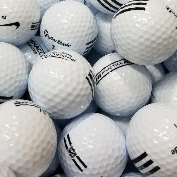 Mix Black Stripe Practice BRAND NEW Golf Balls  (6670487322706)