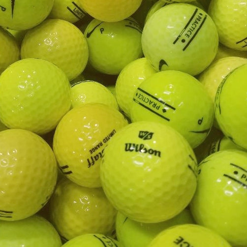 Mix Yellow Limited Flight Used Golf Balls AB Grade (6660320133202)