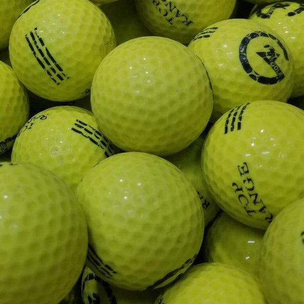 Range Yellow Logo BA Grade Used Golf Balls 600 count [REF#M005] (6874877296722) (6995229442130)