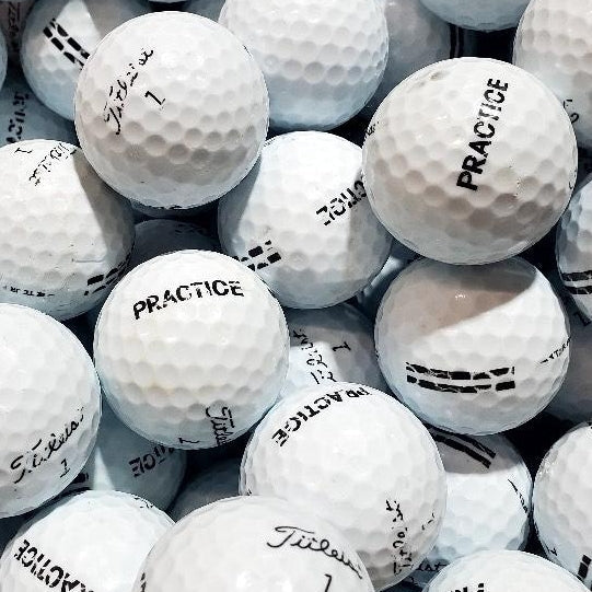 Titleist Tour Practice/NXT With Stripes as Logo B-C Grade Used Golf Balls | 600 Balls Per Case [REF#J101122A] (6986428481618) (6986432118866)