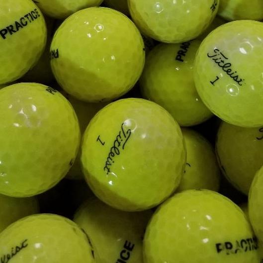 Titleist Tour Practice/NXT Yellow Used Range Golf Balls B-A Grade | One lot of 600 (6781787897938) (6781797072978) (6781797302354)