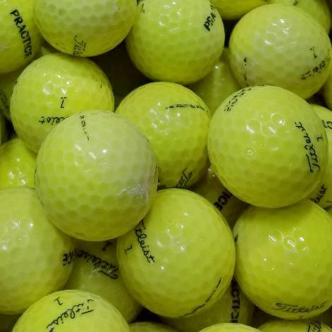 Titleist Tour Practice/NXT Yellow Used Range Golf Balls B-C Grade | One lot of 1672 (6785601765458) (6785602355282)