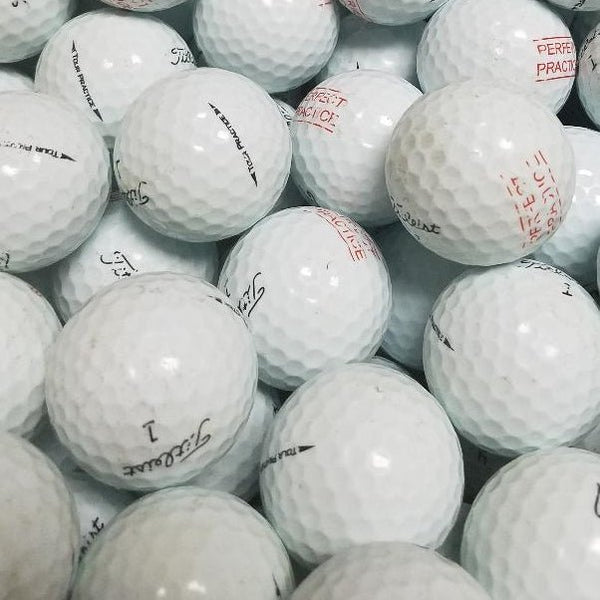 Titleist Tour Perfect Practice Logo Range Used Golf Balls B Grade | 300 Per Case [REF070725C] ** - Golfball Monster (4659599179858)
