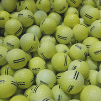 Wilson Range Floaters YELLOW Faded BA Grade Used Golf Balls  (6676046479442)
