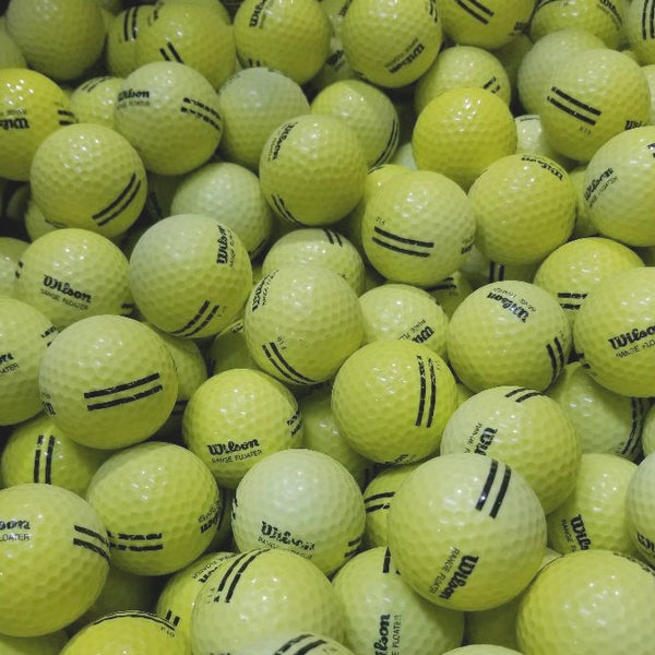 Wilson Range Floaters YELLOW Faded BA Grade Used Golf Balls  (6676053852242)