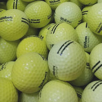 Wilson Range Floaters YELLOW Faded BA Grade Used Golf Balls  (6676046479442)
