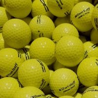 Wilson Range Yellow Used Golf Balls A-B Grade  (6596480663634)