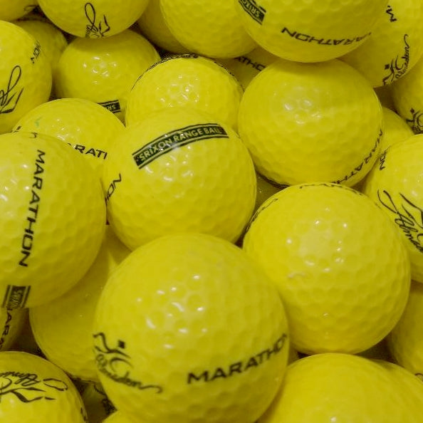Srixon Marathon Yellow LOGO A-B Grade Used Golf Balls  (6676030783570)